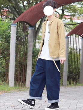 「LIDNM（リドム）のアイテム（ジャケット/アウター）」を使った、ダイチさん（メンズ・168cm）の秋コーディネート