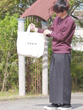「GU（ジーユー）のアイテム（スウェット）」を使った、ダイチさん（メンズ・168cm）の秋コーディネート