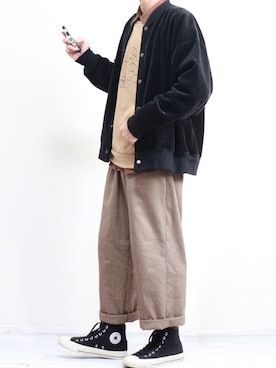 「アイテム（ブルゾン）」を使った、ダイチさん（メンズ・168cm・10代）の冬コーディネート
