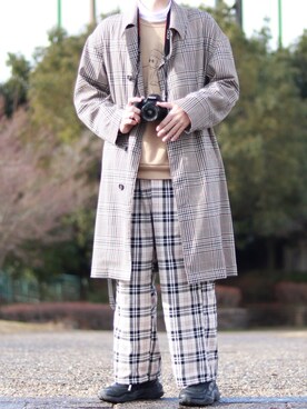 「Lui's（ルイス）のアイテム（スニーカー）」を使った、ダイチさん（メンズ・168cm）の冬コーディネート