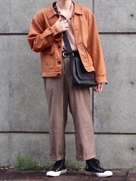 「LIDNM（リドム）のアイテム（ジャケット/アウター）」を使った、ダイチさん（メンズ・168cm）の春コーディネート