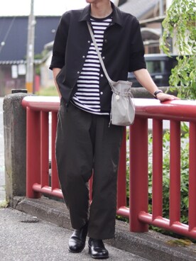 ダイチさんの「＜Steven Alan＞ O/D NYLON OX SUPER BAGGY TAPERED PANTS/パンツ」を使ったコーディネート