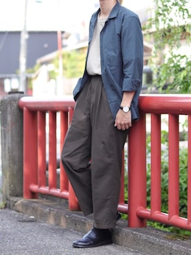 ダイチさんの「＜Steven Alan＞ O/D NYLON OX SUPER BAGGY TAPERED PANTS/パンツ」を使ったコーディネート