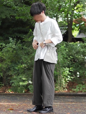 ダイチさんの「＜Steven Alan＞ O/D NYLON OX SUPER BAGGY TAPERED PANTS/パンツ」を使ったコーディネート