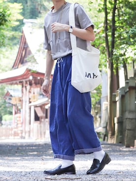 「Daniel Wellington（ダニエルウェリントン）のアイテム（アナログ腕時計）」を使った、ダイチさん（メンズ・168cm）の夏コーディネート