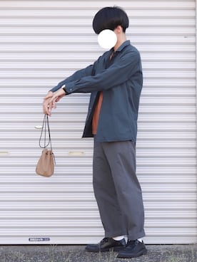 「GU（ジーユー）のアイテム（シューズ）」を使った、ダイチさん（メンズ・168cm）の秋コーディネート