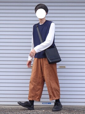 「Born Free（ボーンフリー）のアイテム」を使った、ダイチさん（メンズ・168cm）の秋コーディネート