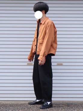 「LIDNM（リドム）のアイテム（ジャケット/アウター）」を使った、ダイチさん（メンズ・168cm）の秋コーディネート