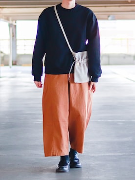 「Born Free（ボーンフリー）のアイテム」を使った、ダイチさん（メンズ・168cm）の春コーディネート