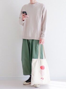 「Traditional Weatherwear（トラディショナルウェザーウェア）のTOTE BAG（トートバッグ）」を使った、ダイチさん（メンズ・168cm）の春コーディネート