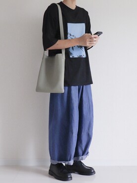 「markaware（マーカウェア）のアイテム（トップス）」を使った、ダイチさん（メンズ・168cm）の夏コーディネート