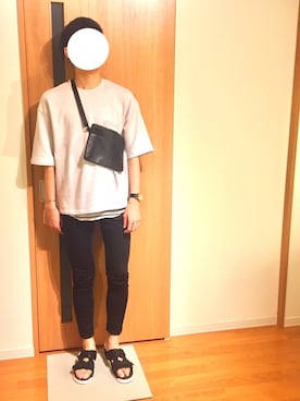 「スポサン」｜「アイテム（スウェット）」を使った、お気のdogさん（メンズ・176cm）の夏コーディネート