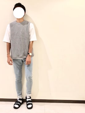 お気のdogさんの「【NUMBER (N)INE DENIM】≪STUDIOUS限定≫バングル」を使ったコーディネート