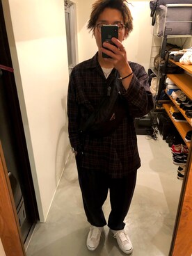 「EDIFICE LA BOUCLE（エディフィスラブークル）のアイテム」を使った、さんさん（メンズ・164cm）の秋コーディネート