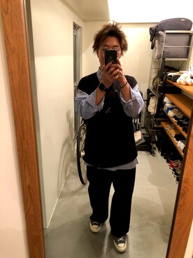 「EDIFICE LA BOUCLE（エディフィスラブークル）のアイテム」を使った、さんさん（メンズ・164cm）の秋コーディネート