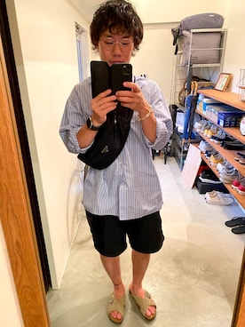 「EDIFICE LA BOUCLE（エディフィスラブークル）のアイテム」を使った、さんさん（メンズ・164cm）の夏コーディネート