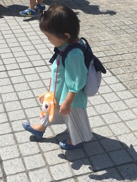 「おかあさんといっしょ」｜fuuさん（キッズ・80cm）の秋コーディネート