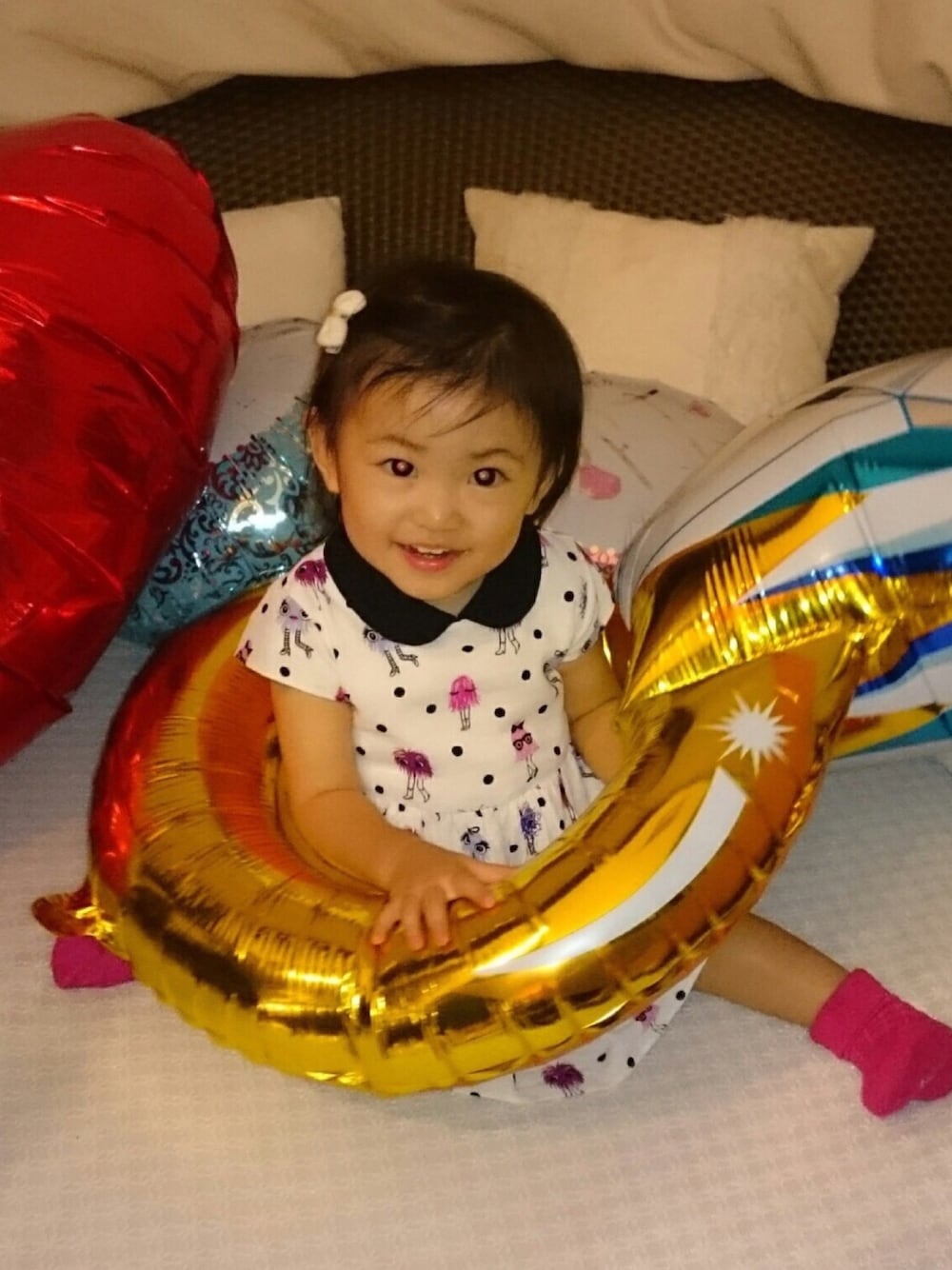 「1歳児、女の子、結婚式」｜「kate spade new yorkのMONSTER DRESS（ワンピース、その他）」を使った、fuuさん（キッズ・80cm）の秋コーディネートの1枚目の写真