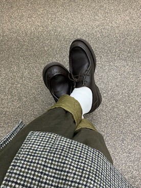 「KLEMAN（クレマン）の【KLEMAN】チロリアンシューズ WOMEN（その他シューズ、ブラウン系）」を使った、ことさん（レディース）の冬コーディネート