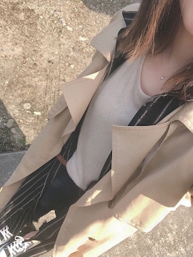 「Ungrid（アングリッド）のフレイドヘムストスリ（デニムパンツ）」を使った、n a a a ❁さん（レディース・162cm）の冬コーディネート