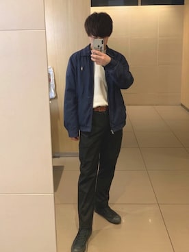 「Right-on（ライトオン）のアイテム（スラックス）」を使った、seiさん（メンズ・170cm）の春コーディネート