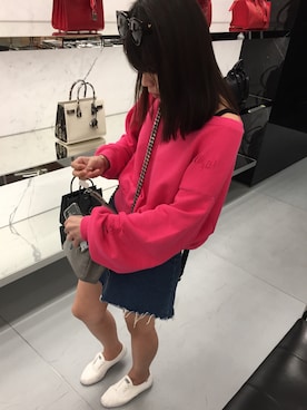 「PULL&BEAR（プルアンドベア）のアイテム（スウェット）」を使った、Ogirlさん（レディース・166cm）の春コーディネート