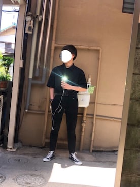 「DAISO（DAISO）のアイテム（アナログ腕時計）」を使った、r太郎さん（メンズ・169cm）の春コーディネート