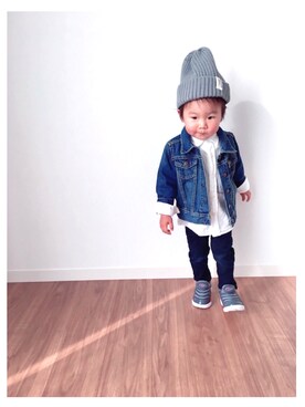 Nana…Haku…‪‪さん（キッズ・90cm）の冬コーディネート