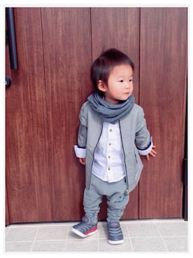 Nana…Haku…‪‪さん（キッズ・90cm）の冬コーディネート