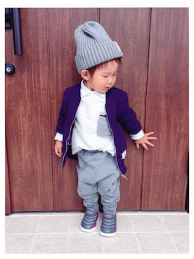 Nana…Haku…‪‪さん（キッズ・90cm）の冬コーディネート