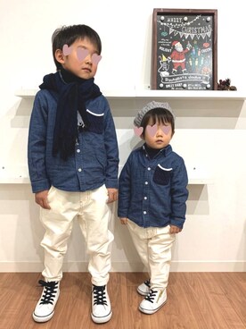 Nana…Haku…‪‪さん（キッズ・110cm）の冬コーディネート