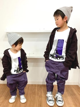Nana…Haku…‪‪さん（キッズ・110cm）の冬コーディネート