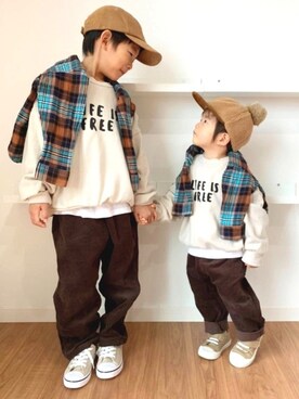 Nana…Haku…‪‪さん（キッズ・110cm）の冬コーディネート