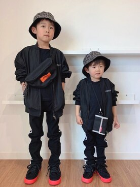 「アイテム（ラッピングキット）」を使った、Nana…Haku…‪‪さん（キッズ・110cm）の春コーディネート
