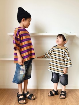 Nana…Haku…‪‪さん（キッズ・110cm）の夏コーディネート