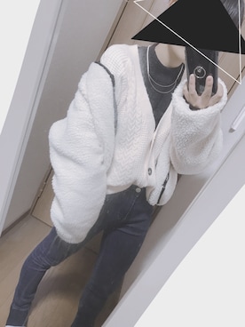 「Passportのアイテム」を使った、のっこさん（レディース・154cm）の冬コーディネート