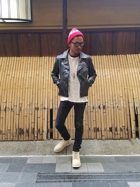 「SOPHNET.（ソフネット）のアイテム」を使った、京都くんさん（メンズ・173cm）の冬コーディネート