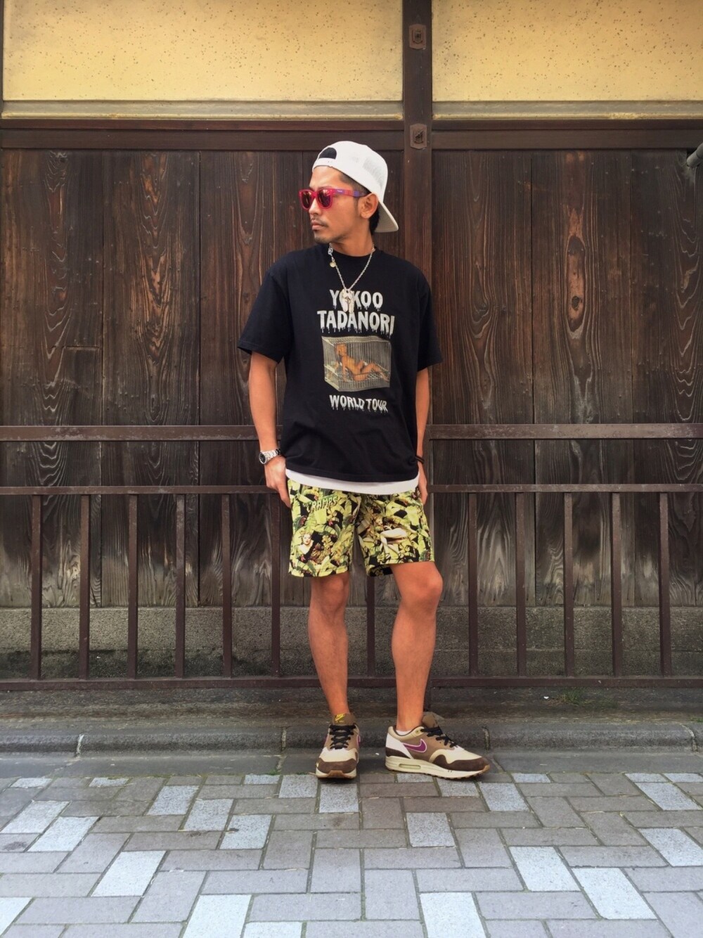 京都くんさんの「YOKOO TADANORI/”Y．T．WORLD TOUR #2” pt T-SH（HYSTERIC GLAMOUR）」を使ったコーディネート