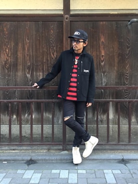 京都くんさん(メンズ・172cm)の冬コーディネート