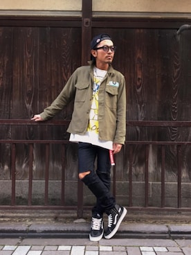 京都くんさん(メンズ・172cm)の冬コーディネート