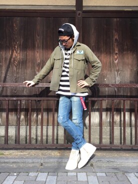 京都くんさん（メンズ・172cm）の冬コーディネート