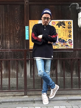 「ビッグサイズコーデ」｜京都くんさん（メンズ・172cm）の冬コーディネート
