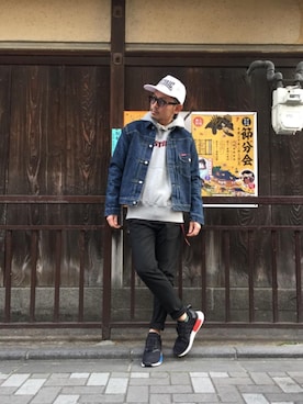 「ビッグサイズコーデ」｜京都くんさん（メンズ・172cm）の冬コーディネート