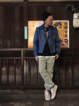 「ビッグサイズコーデ」｜京都くんさん（メンズ・172cm）の冬コーディネート
