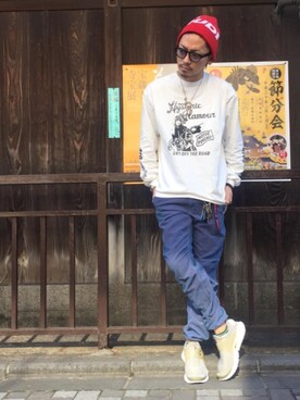 「ビッグサイズコーデ」｜京都くんさん（メンズ・172cm）の冬コーディネート