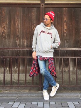 京都くんさん（メンズ・172cm）の春コーディネート