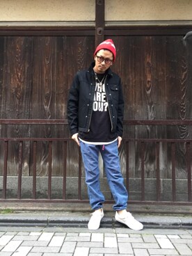 京都くんさん（メンズ・172cm）の春コーディネート