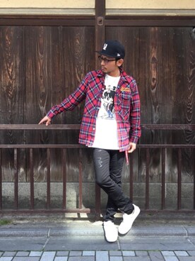 京都くんさん（メンズ・172cm）の春コーディネート