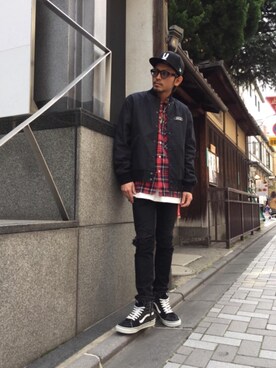 京都くんさん（メンズ・172cm）の春コーディネート