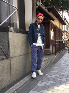京都くんさん(メンズ・172cm)の春コーディネート